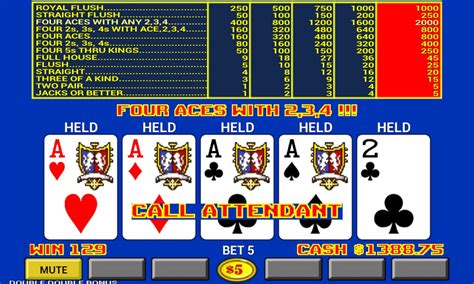 video poker free slots